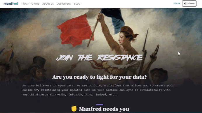 Join the Resistance - Landing Page